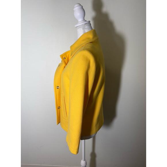 David Meister Yellow Cropped Jacket sz 9 - Picture 2 of 4